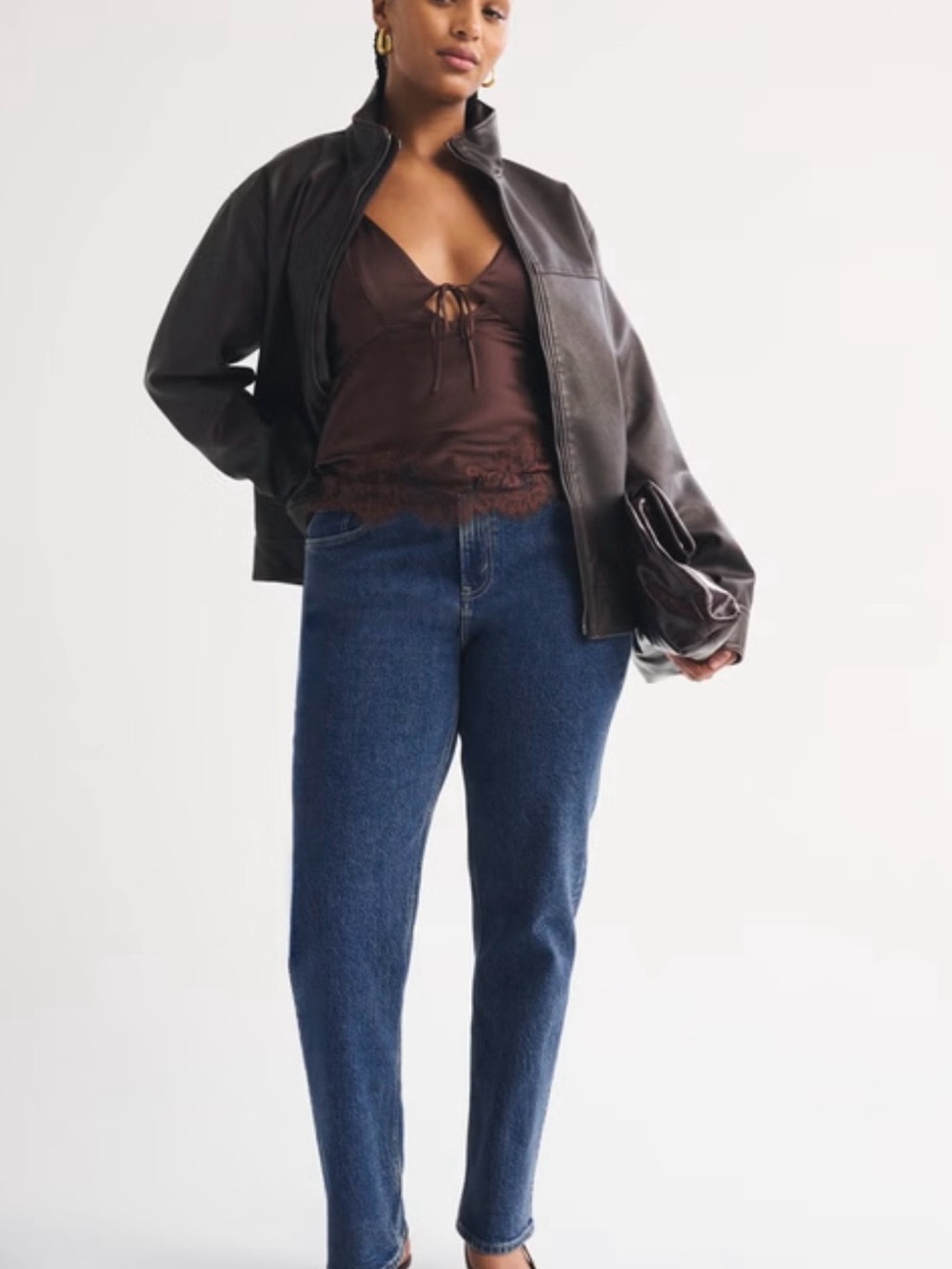 Abercrombie &Fitch Classic High-Rise Women’s Jeans - Dark Blue